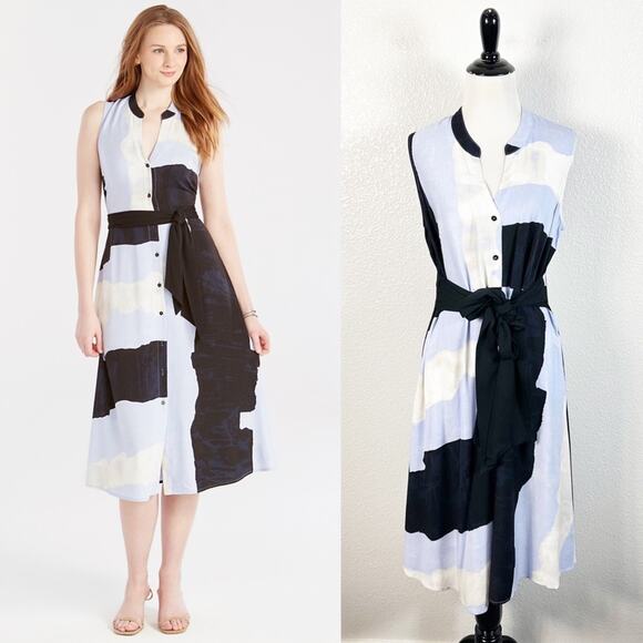 Nic + Zoe Women’s In The Clouds Sleeveless Midi Dress Size Small Petite - Picture 1 of 13